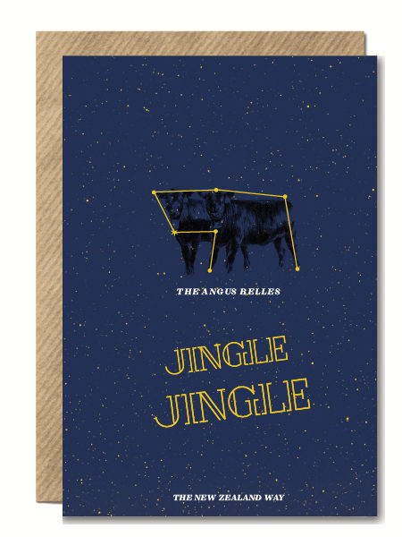 JingleJingle Angus Belles NZ XMas Card